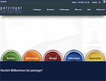 Tablet Screenshot of petzinger.org
